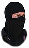 Black Velcro Closure Fleece, Balaclava